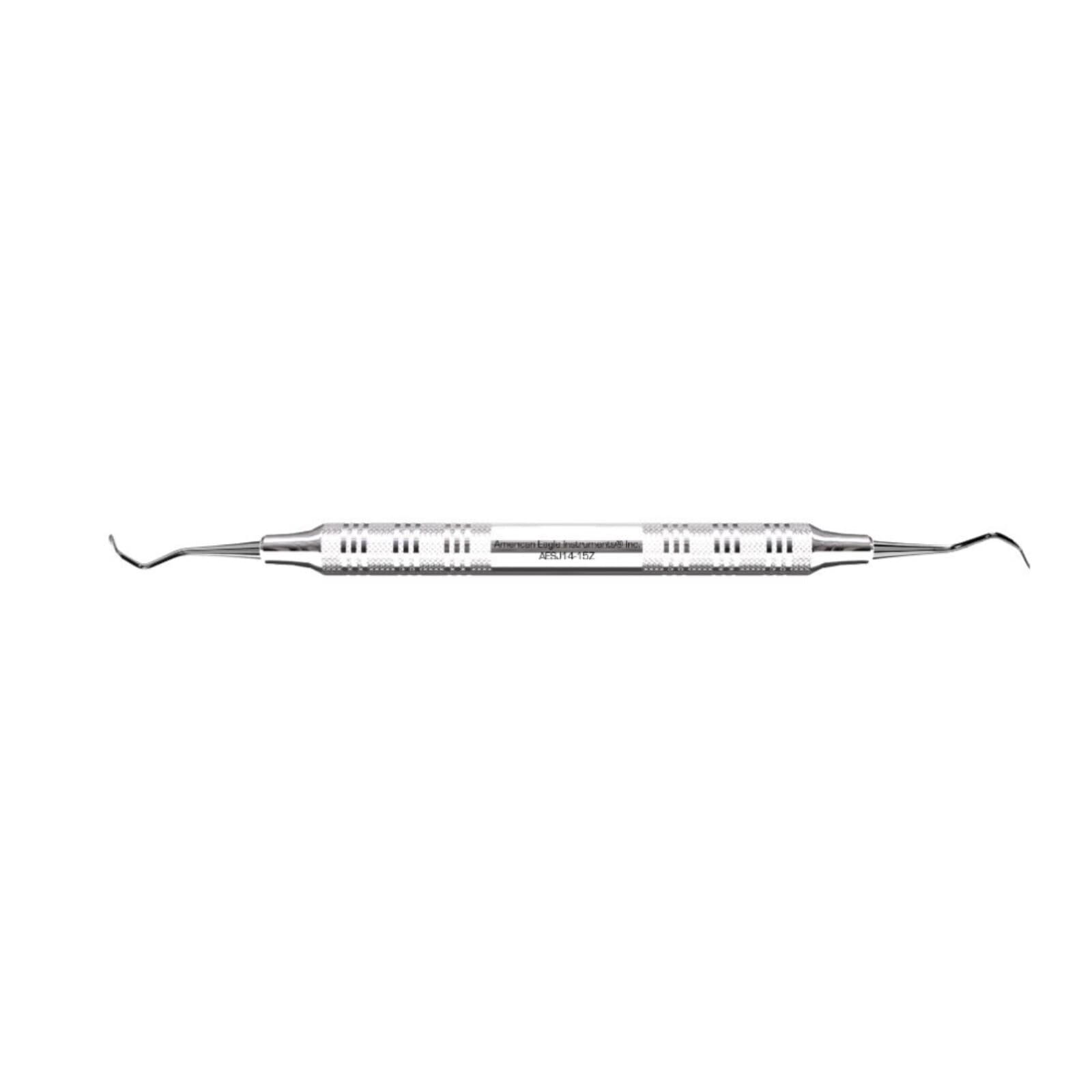 American Eagle Sickle Scaler J14-15, Double End, Stainless Steel, EagleLite Handle, AESJ14-15Z thumbnail 2