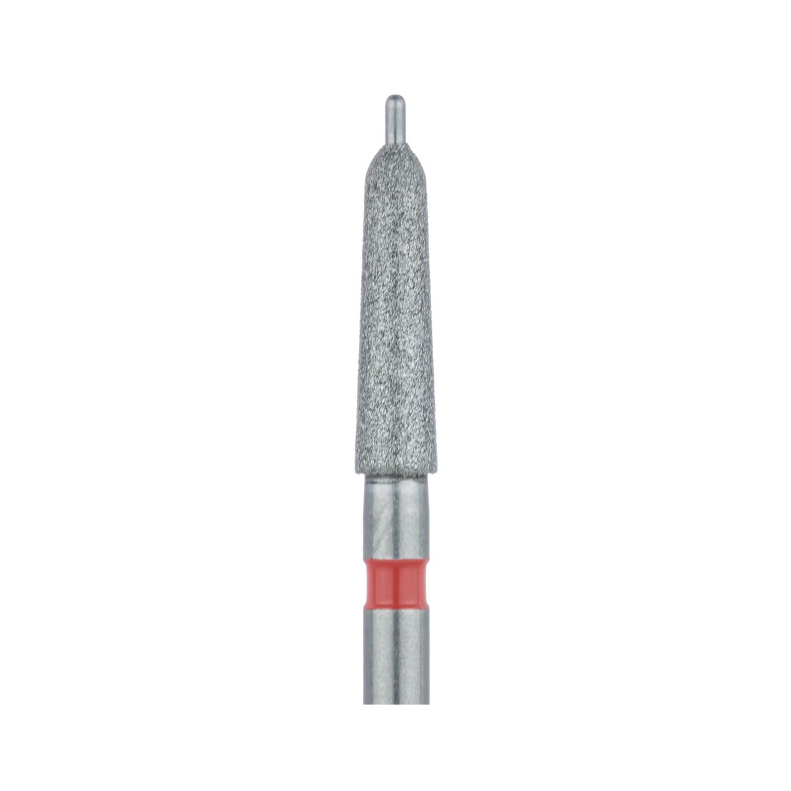 Meisinger 509F-014-FG Crown Prep Diamond Bur, Tapered Guide Tip, Fine (Red), 1.4mm Head, 8mm Length, Friction Grip, 5/Pk thumbnail 3