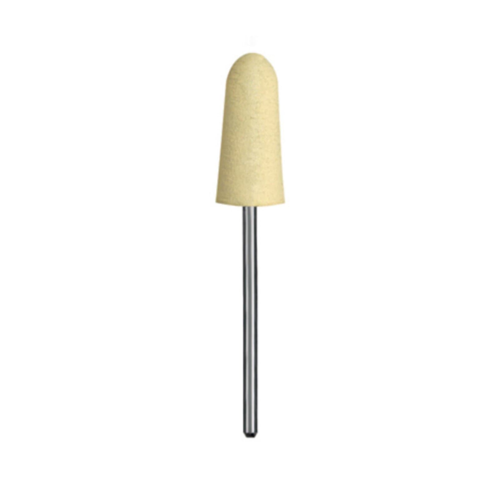Dedeco Silicone Jumbos Acrylic Polisher, Shape E, Yellow, Fine Grit, HP 3/32" (2.35mm) Shank, 5/Box thumbnail 5