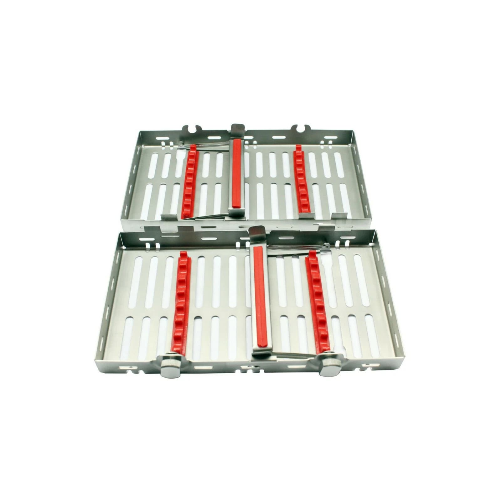 Hu-Friedy IMS Infinity Series Oral Surgery Cassette, Red, Stainless Steel, 8" x 14.5" x 1.25", IMNOS1 thumbnail 2
