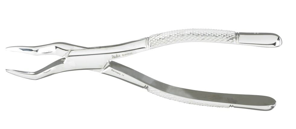 Miltex #65 Extracting Forceps, Upper Incisors/Roots/Fragments, Stainless Steel, Each thumbnail 2