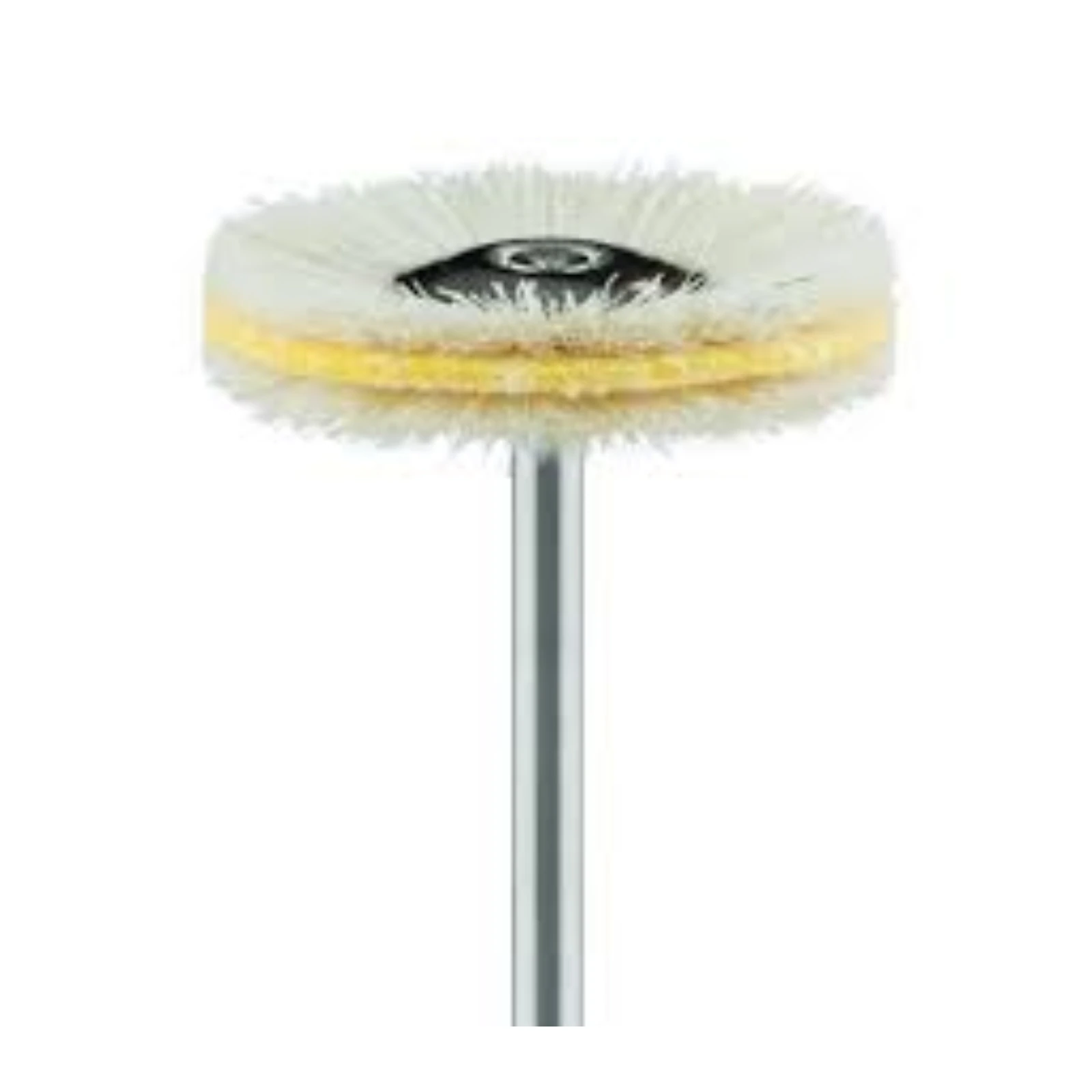 Meisinger Goat Hair Polisher Brush with Leather, 22mm, HP, 3-Ply, White, 5/Pk - Polisher Goat Hair Brush w/Leather 22mm HP 3-Ply 5/Pk White - Image 1