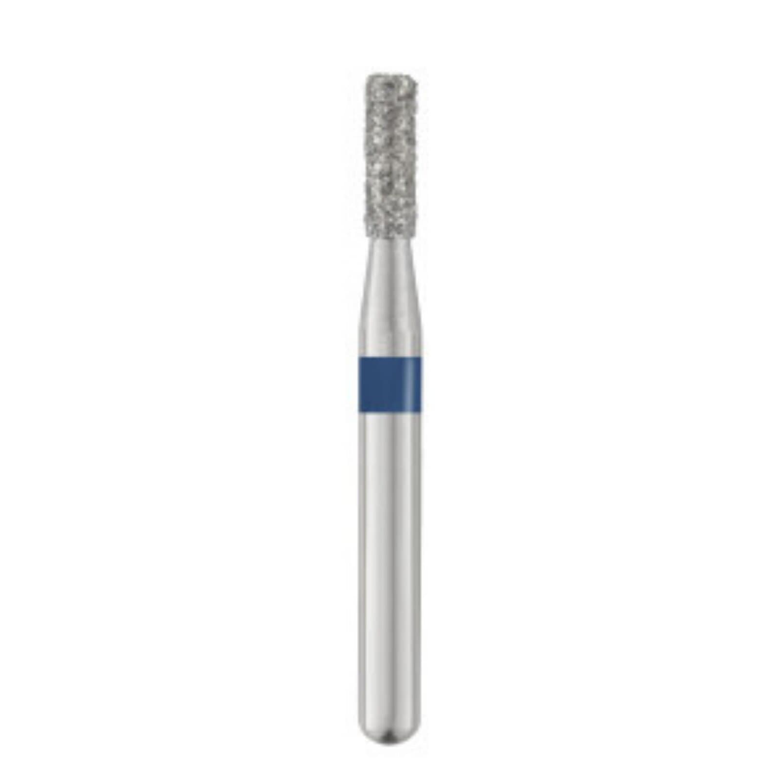Piranha® Single Patient Use Diamond Bur, Flat End Cylinder, Medium Grit, Friction Grip Short Shank, 1.4 mm Diameter, 25/Pkg, #835-014M-S thumbnail 2