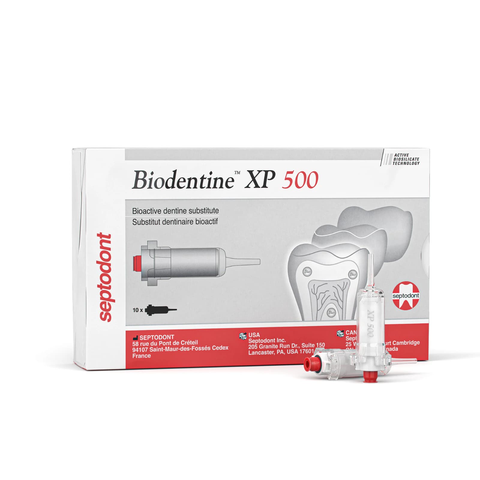 Septodont Biodentine XP 500 Bioactive Dentin Substitute, 10 Cartridges/Pk - Biodentine XP 500 Cartridges 10/Pk - Image 1