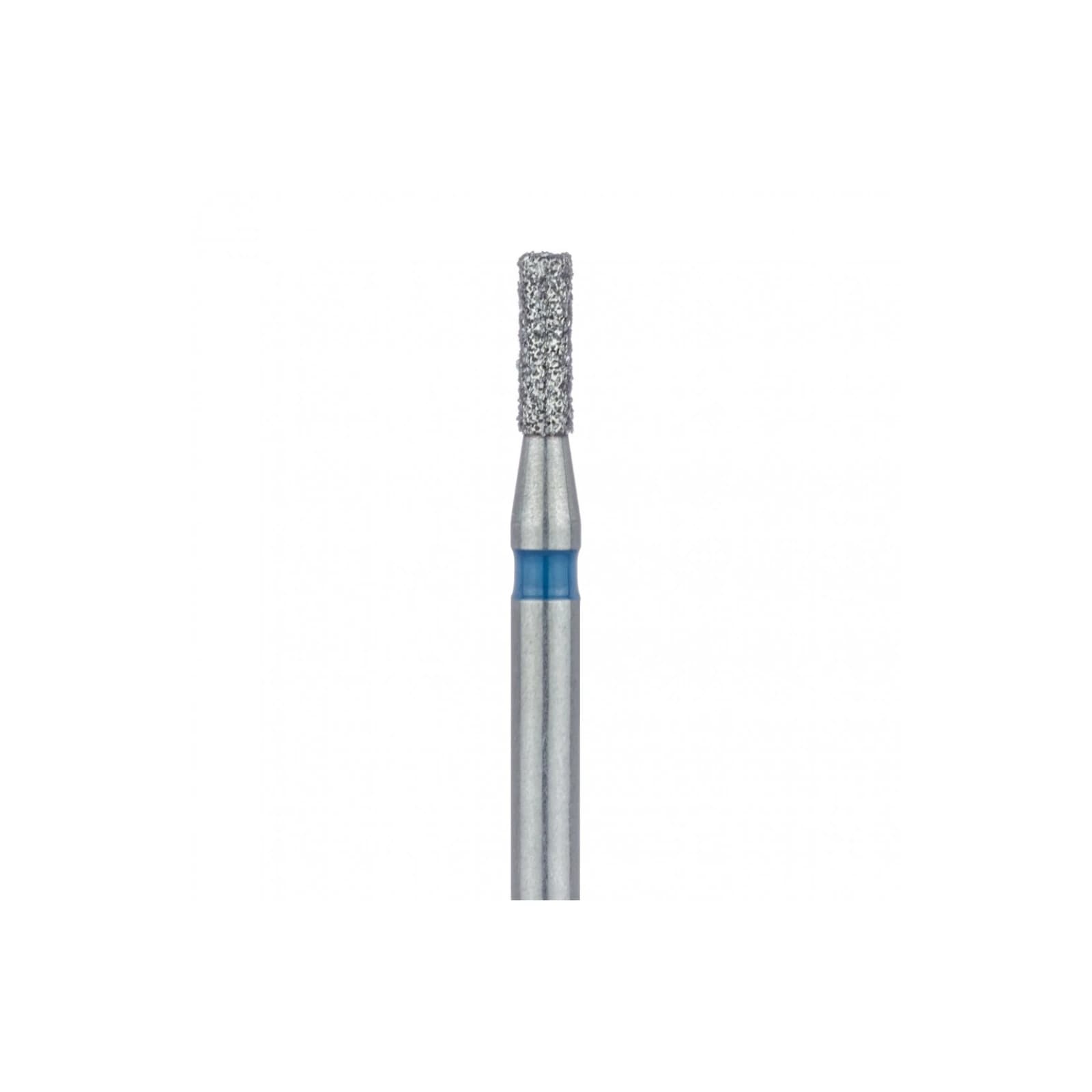 Meisinger 836-012-FG Diamond Bur, FG, Medium Grit, Blue Ring, Cylinder, Flat End, 1.2 mm Head Diameter, 4.0 mm Head Length, 5/Pk thumbnail 3