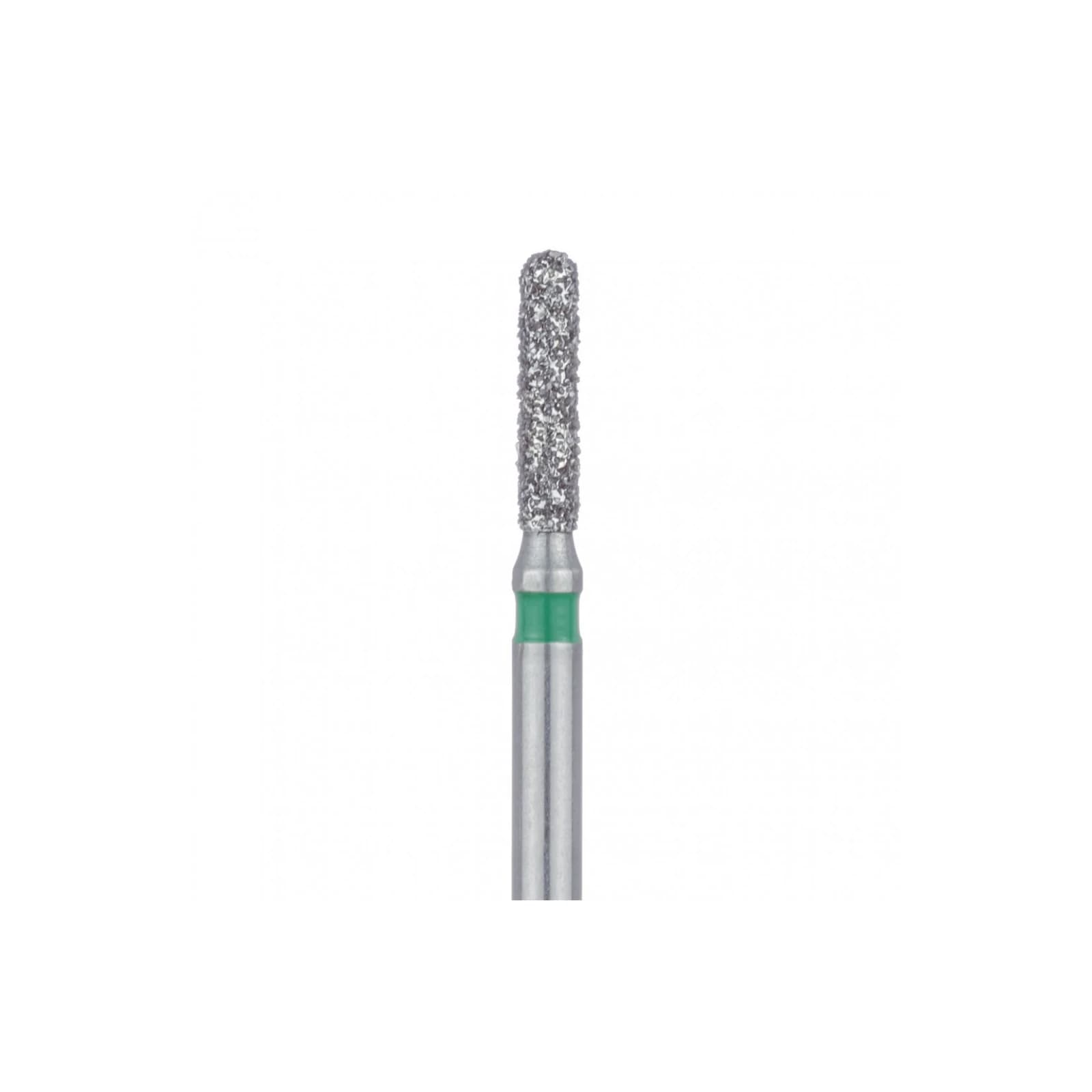 Meisinger 838LG-014-FG Coarse Diamond Bur, Round End Cylinder, Friction Grip, 1.4 mm Head Diameter, 7.0 mm Head Length, Green Ring, 5/Pkg thumbnail 3