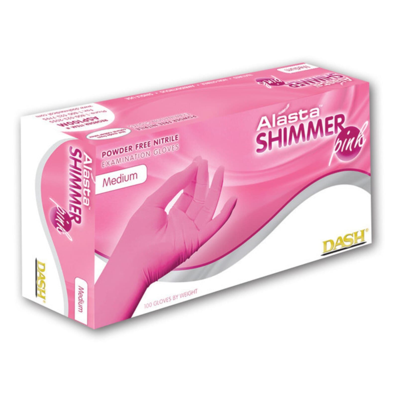 Alasta Shimmer Pink Nitrile Exam Gloves, Powder Free, Non-Sterile, Extra Large, 100/Box thumbnail 9