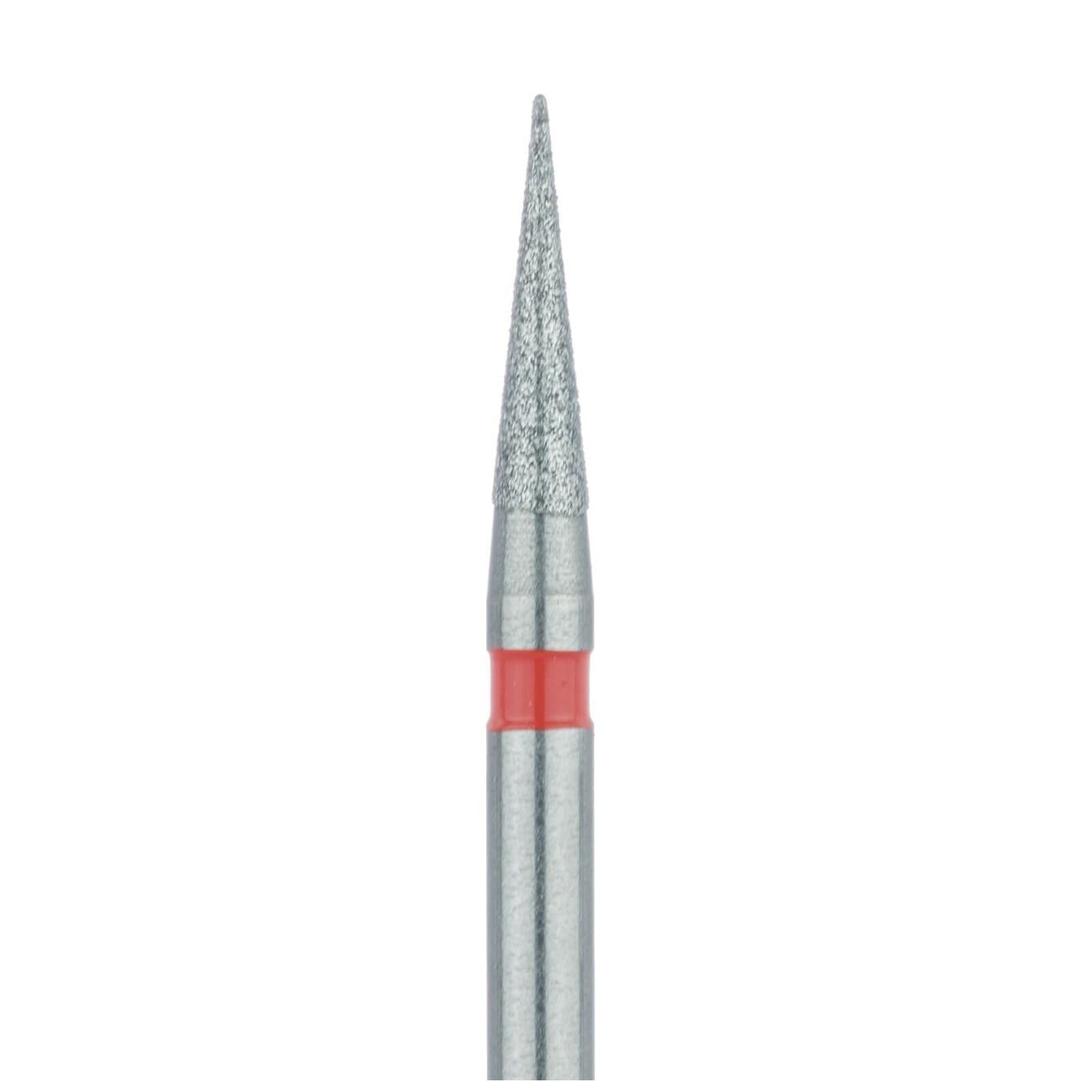 Meisinger Diamond Bur 898F-014, Fine (Red), Needle Shape, FG, 1.4 mm Head, 5/Pack thumbnail 3