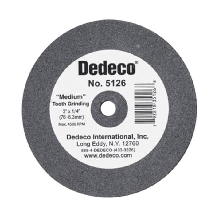 Dedeco Traditional Lathe Wheel, Black Medium, 3" x 3/8", 1/Pk thumbnail 3