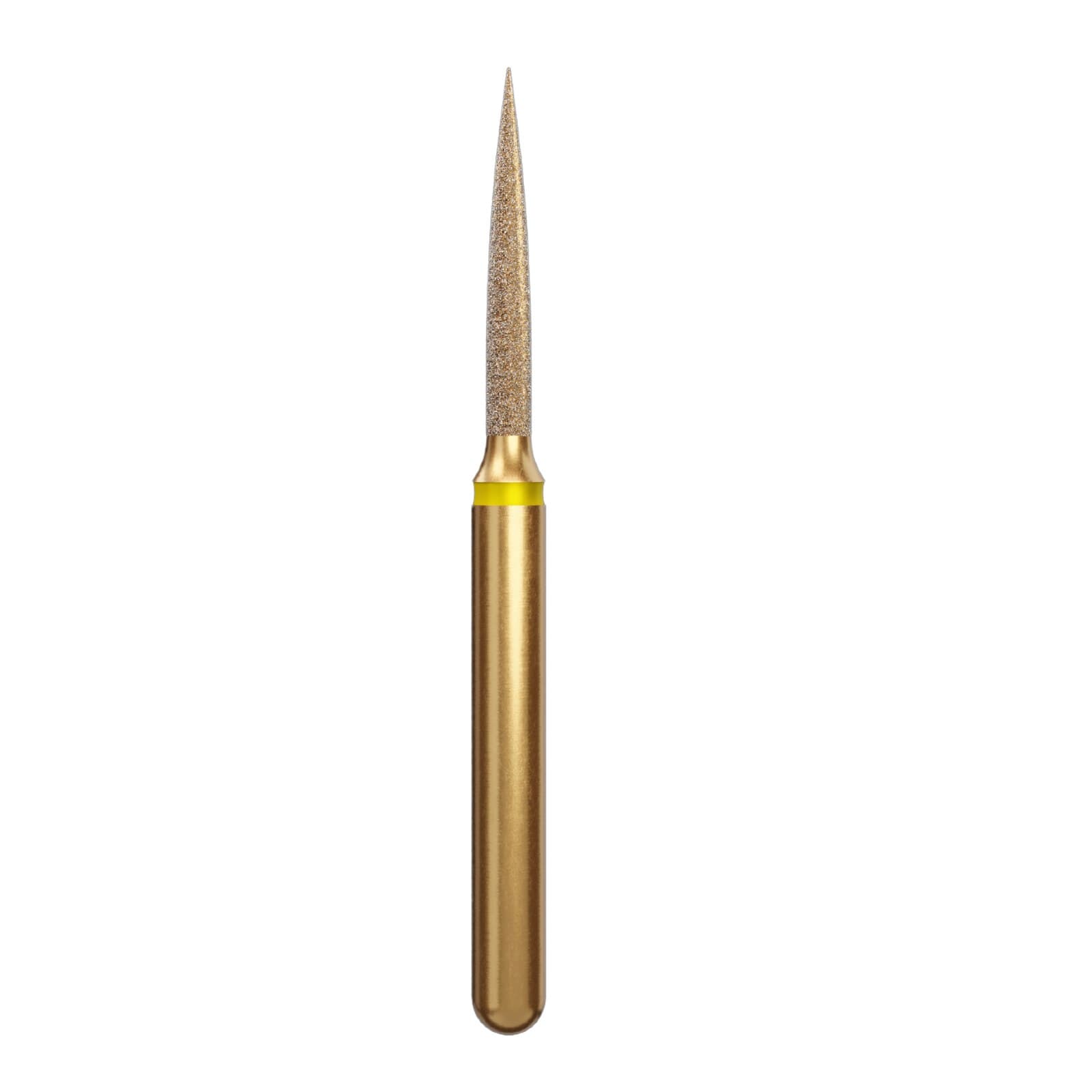 Alpen Multi-Use Diamond FG #862 Flame 1.2mm Extra Fine Yellow, Pkg/5 (862-314-012) - Alpen® Multi-Use Diamonds FG # 862 Flame 1.2mm Extra Fine Yellow Pkg/5 - Image 1