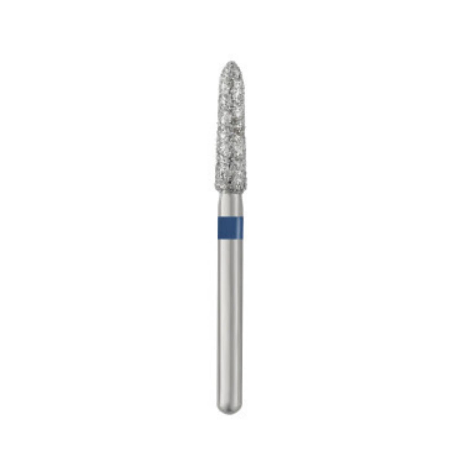 SS White Piranha Diamond Bur 878K-021M, Friction Grip, Medium Grit, Curettage, Single-Use, 25/Pk thumbnail 2