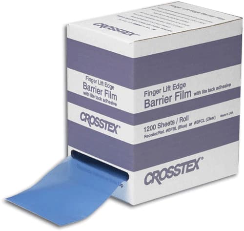 Crosstex Barrier Film with Finger-Lift Edge, 4" x 6", Blue, 1200 Sheets/Roll, BFBL thumbnail 7