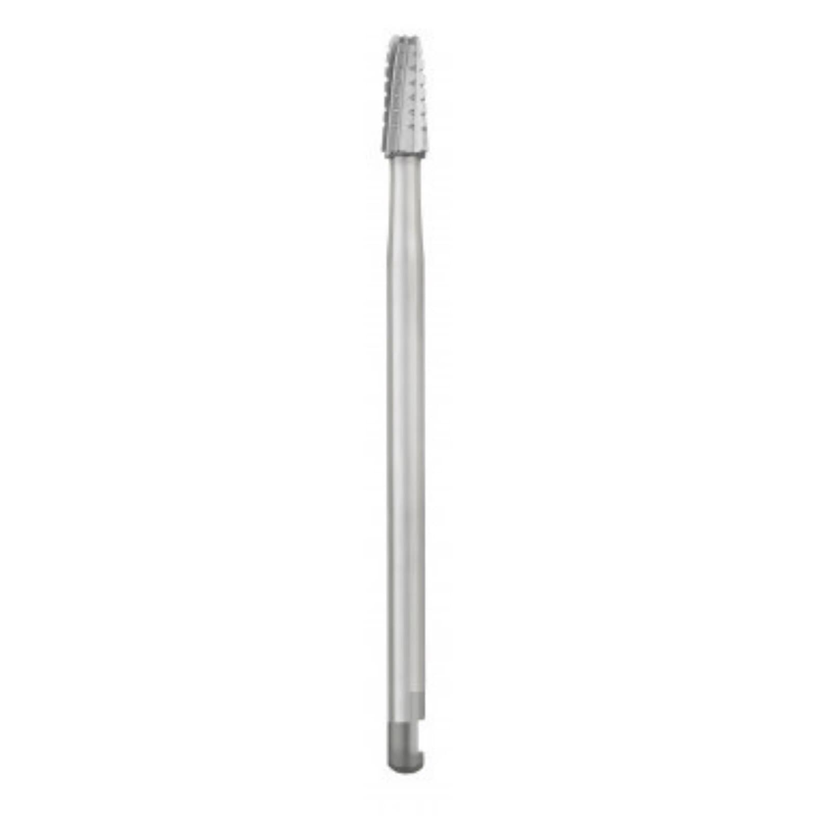 SS White #1703 Oral Surgery Carbide Bur, Round End Tapered Fissure Cross Cut, J-Notch Shank #6, 2.1 mm Diameter, 44.5 mm Length, 10/Pkg thumbnail 2
