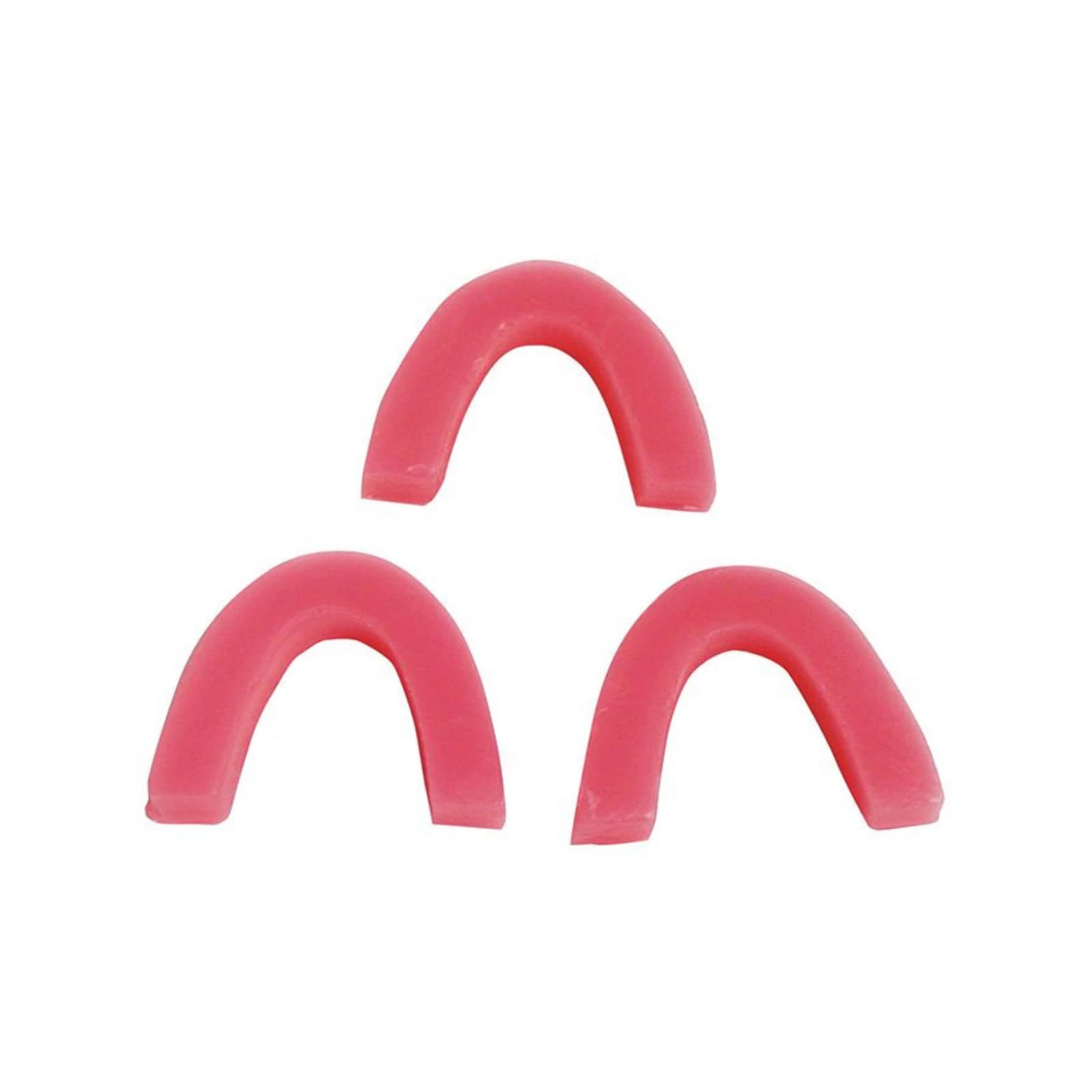 Keystone Pink Wax Bite Blocks, U-Shaped, Medium Soft, 100/Box, 1880240 thumbnail 3