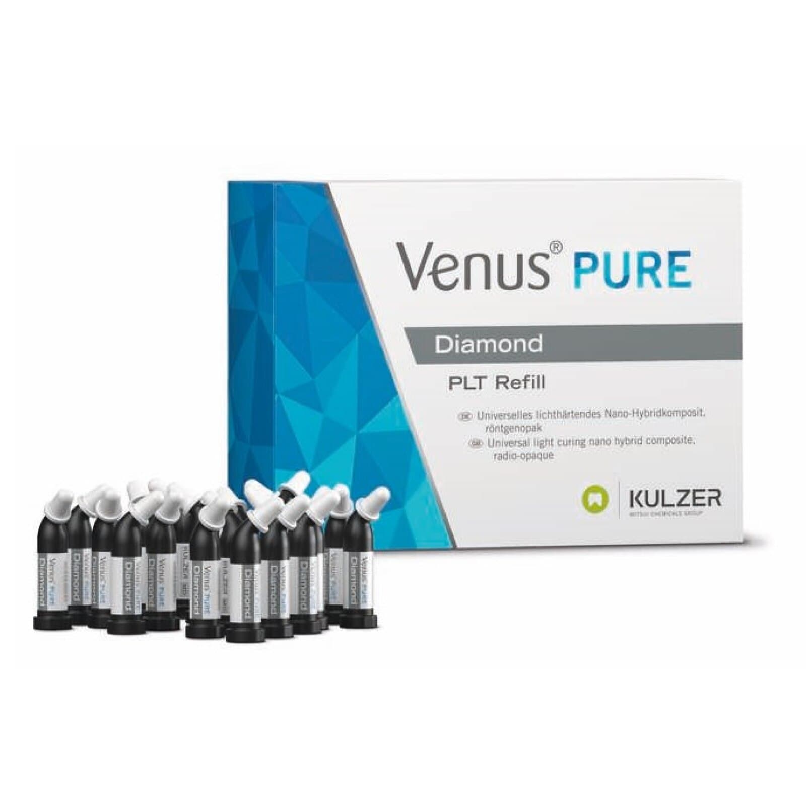 Venus Diamond Pure PLT Refill Composite, Bleach Shade, 0.25 g, 20/Box, 66096871 thumbnail 2
