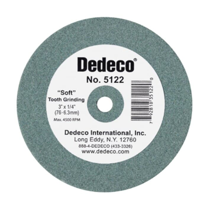 Dedeco Traditional Lathe Wheel, Green Soft, 3" x 1/4", 1/Pk, 5122 thumbnail 5