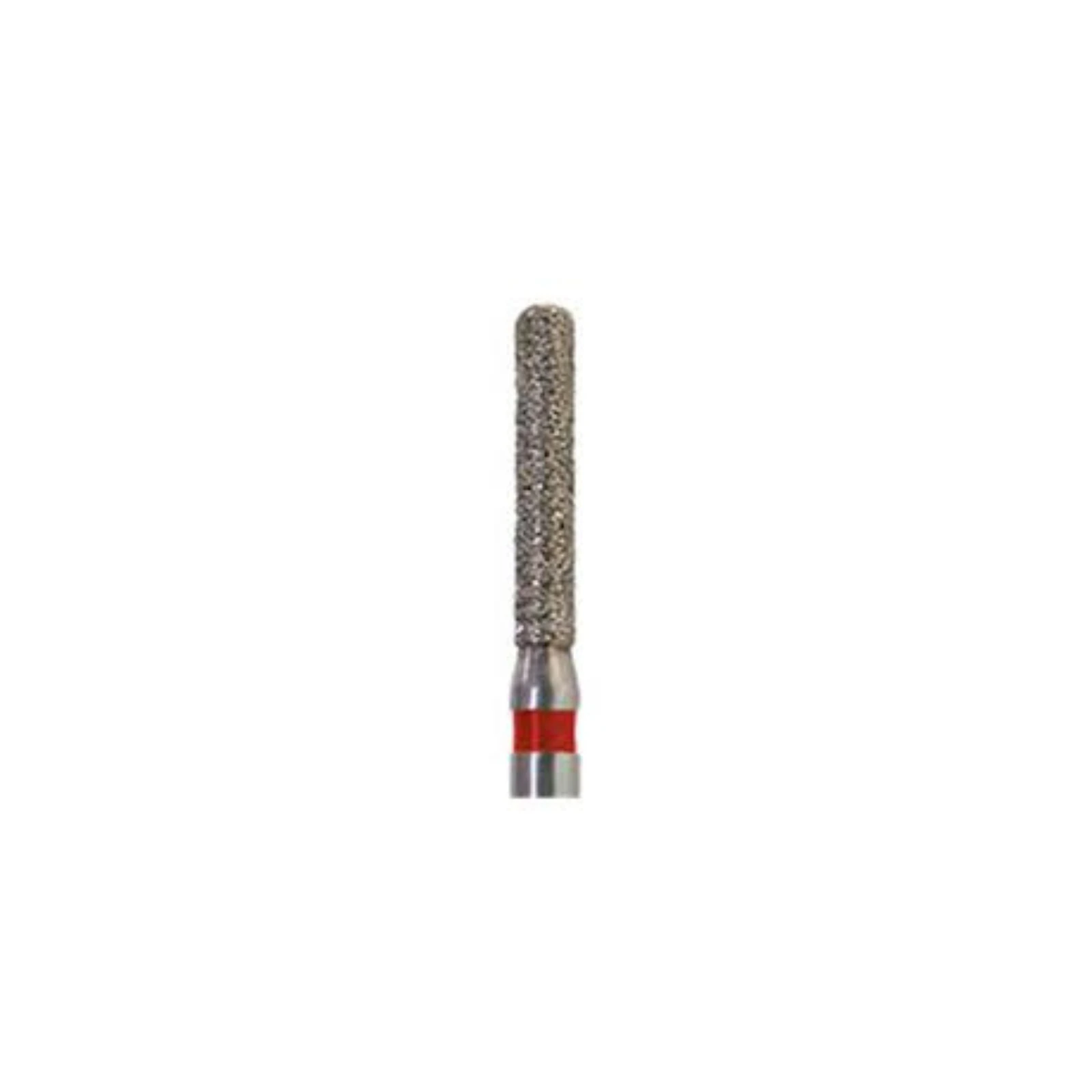 Meisinger 842F-014-FG Fine Diamond Bur, Round Edge Cylinder, Friction Grip, 1.4 mm Head Diameter, 8 mm Head Length, Red Ring, 5/Pack thumbnail 3