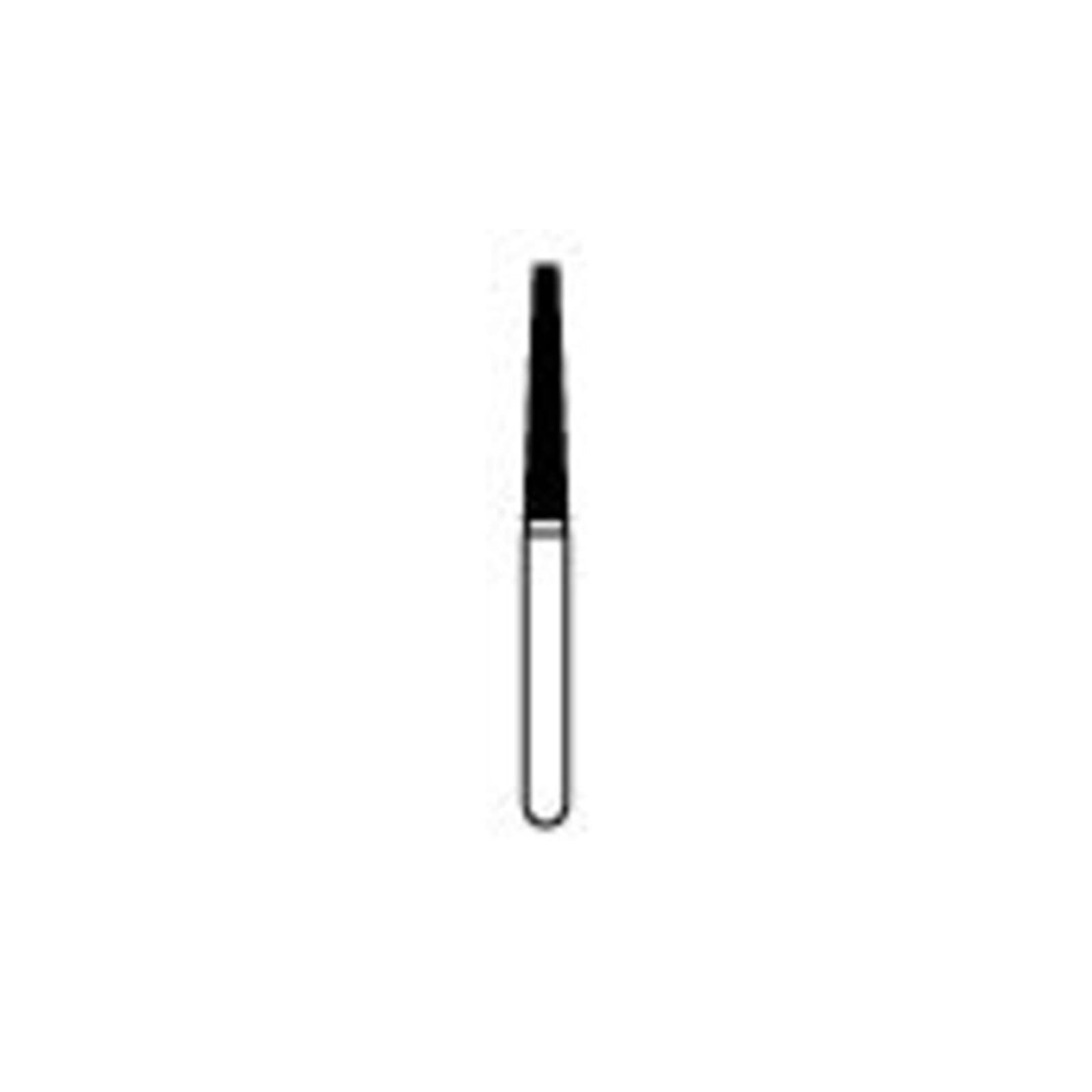 NTI Diamond Bur FG Fine Flat End Taper #F848-016, 1.6 mm Diameter, 10.0 mm Length, 5/Pack thumbnail 2