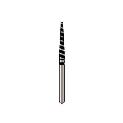 Alpen x1 TurboCut Single Use Diamond Bur, FG, Round End Taper, Super Coarse, Black, #856L-018, 1.8mm Diameter, 11.0mm Length, 25/Bx, X856LTC018 - Alpen&reg; x1 Single Use Diamonds - TurboCut&reg; - #856L-018 (11.0) - Image 1