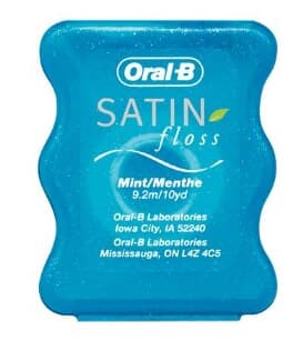 Oral-B Satin Tape Floss, Mint, 10 yd Trial Size, 144/Case, 84860306 thumbnail 2