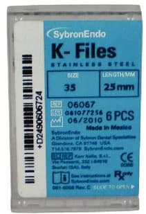 SybronEndo K-Files Stainless Steel 25mm #35 (Green), 6/Box, 06067 thumbnail 12