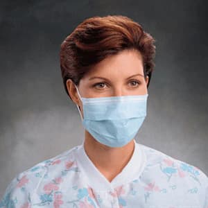 Tecnol Earloop Procedure Masks, Blue, 50/Box, 47080 thumbnail 2