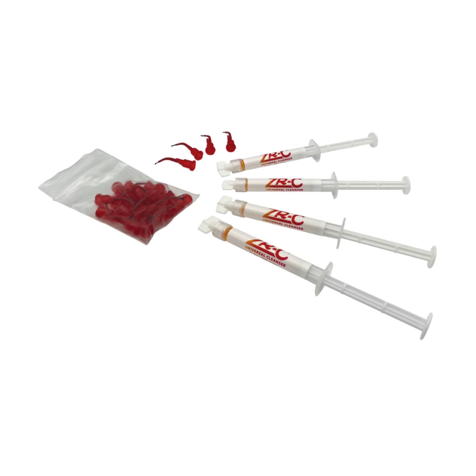 Vista Apex ZR-C Zirconia Cleanser Kit, 4 x 1g Syringes with 25 Spira-Flo Tips, #90782 thumbnail 10
