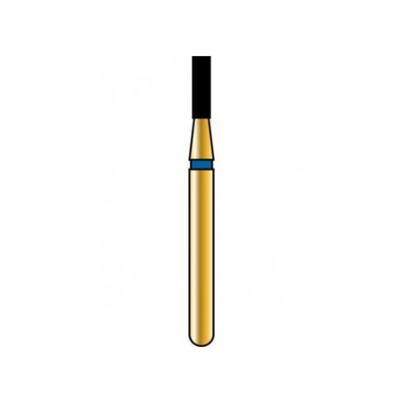 Alpen Multilayer Diamond Bur FG 845-012, Coarse Grit, Flat End Taper, 5/Pk - Alpen FG #845.012 Coarse Grit, Flat End Taper Diamond Bur. Package of 5 Burs - Image 1