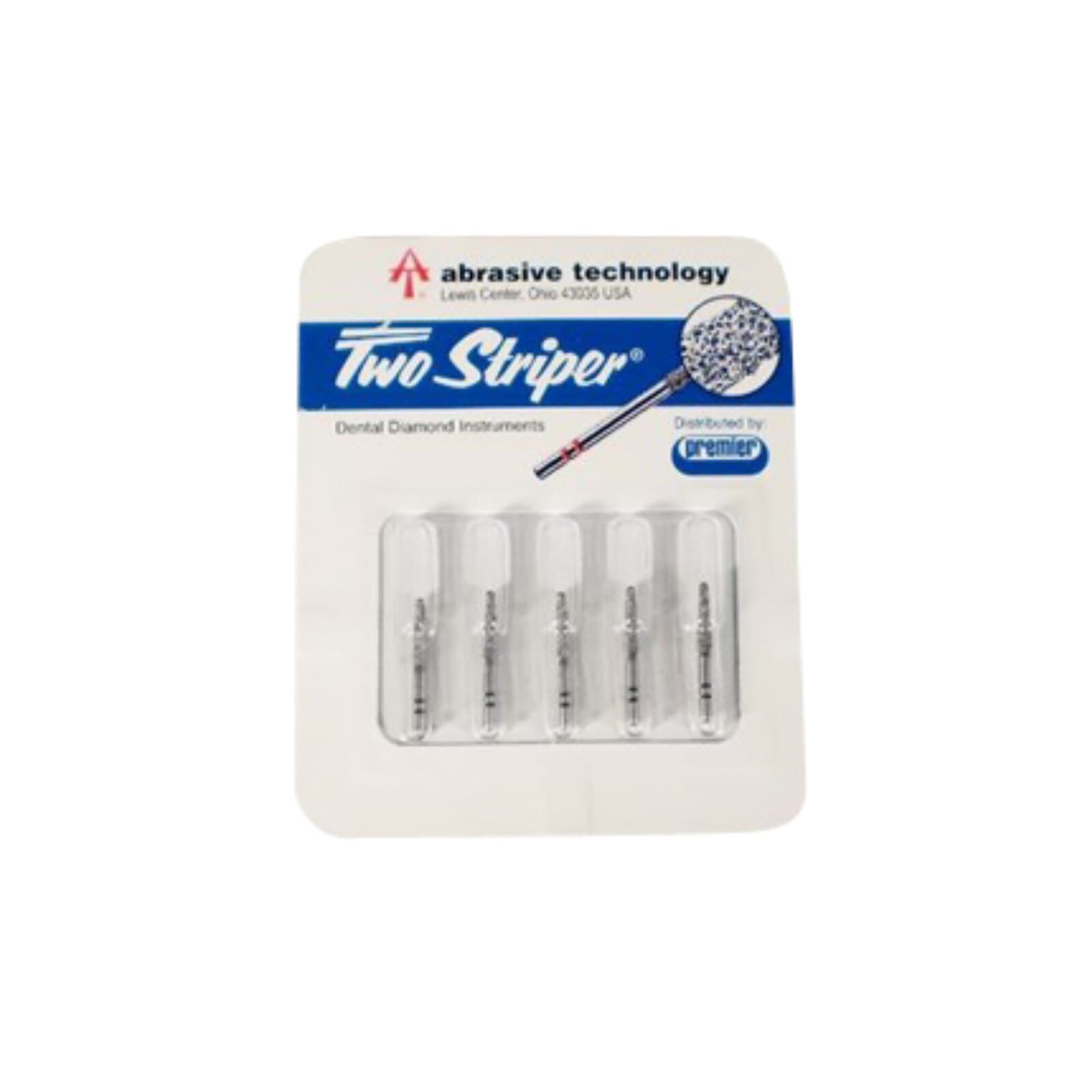 Two Striper TS2000 ShortCut Diamond Bur, FG Short Shank, Round #2S, Medium Grit, 1.1mm Diameter, 5/Pk, 2015917 thumbnail 2