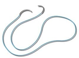 Plain Gut Suture, MFS-2 C-6, 3/0, 27" (12 per Box) - Suture Plain Gut MFS-2 C-6 3/0 27" 12/Bx - Image 1