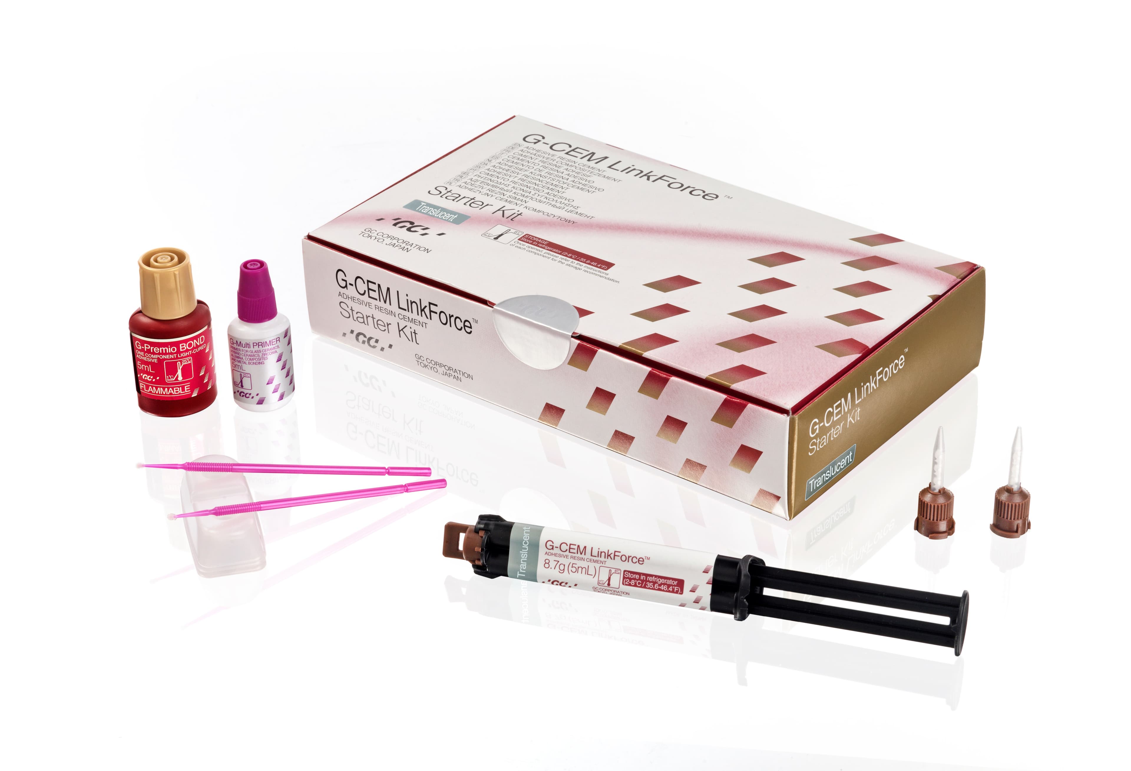 G-CEM LinkForce Adhesive Resin Cement Starter Kit, Translucent, 1 Kit (010119) thumbnail 5
