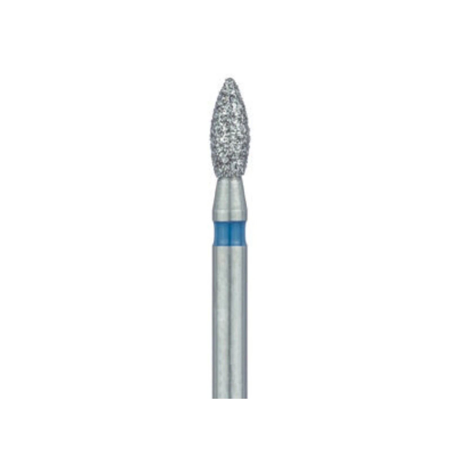 Meisinger 830-018-FG Medium Diamond Bur, Pointed Football, Friction Grip, 1.8 mm Head Diameter, 4.5 mm Working Length, Blue Ring, 5/Pack thumbnail 3
