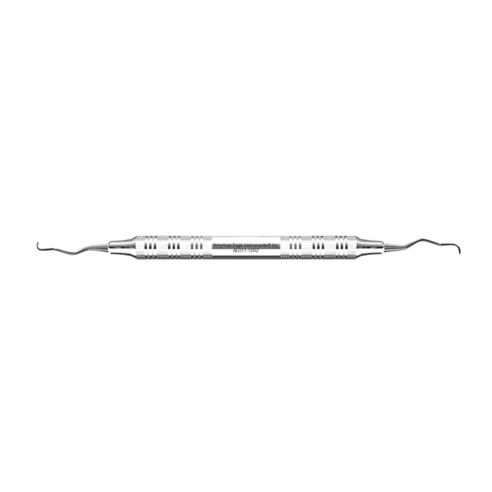 American Eagle Instruments Gracey 11/12 Rigid Curette, Double End, EagleLite Stainless Steel Handle, 3/8" Diameter, AEG11-12RZ thumbnail 3
