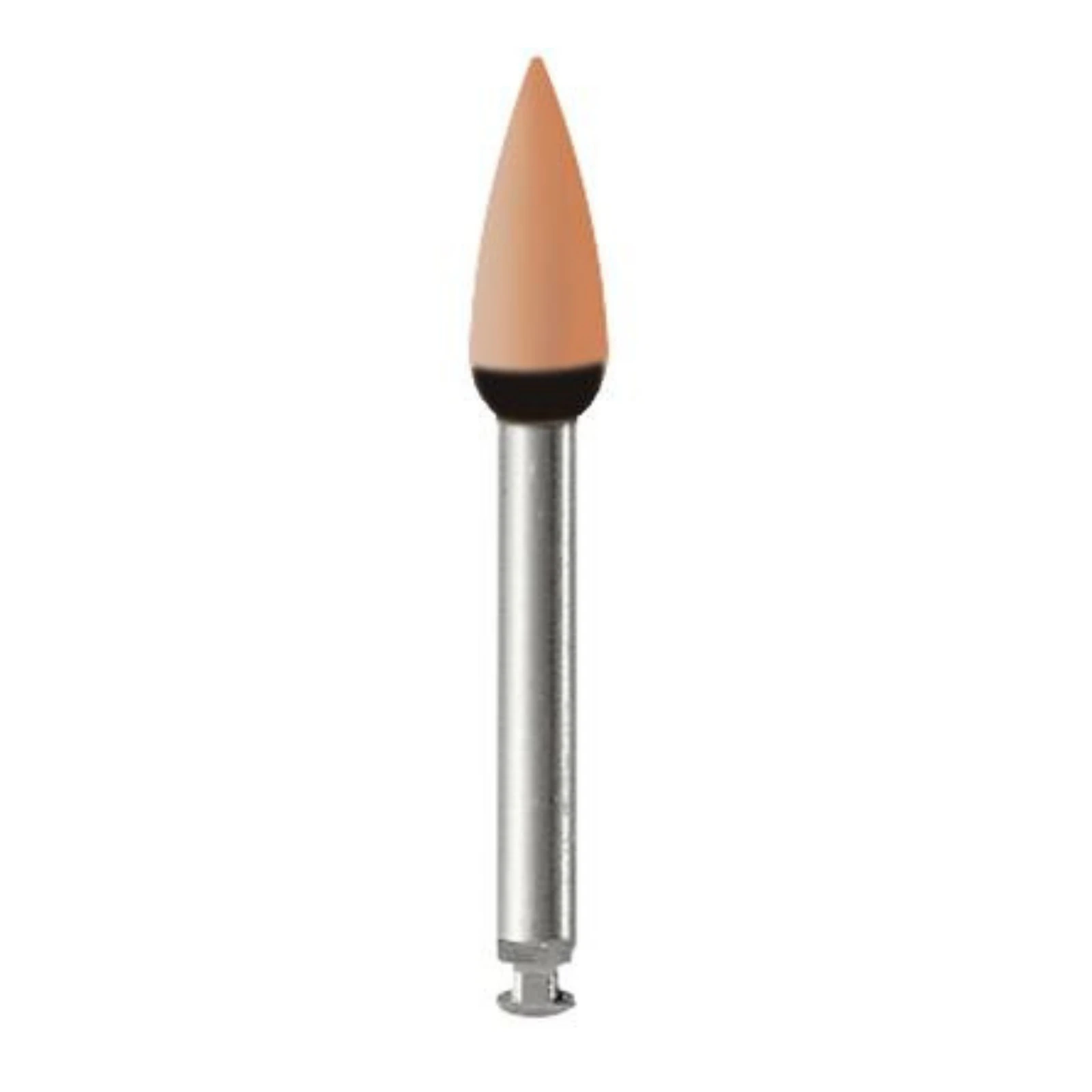 Alpen Polisher CAD/CAM Plus, Flame Shape, Medium Grit, Right Angle (RA), 5/Pkg, #230379RA - Alpen Polisher CAD/CAM Plus - Alpen Polisher CAD/CAM Plus 5/Pkg Flame Medium RA - Image 1