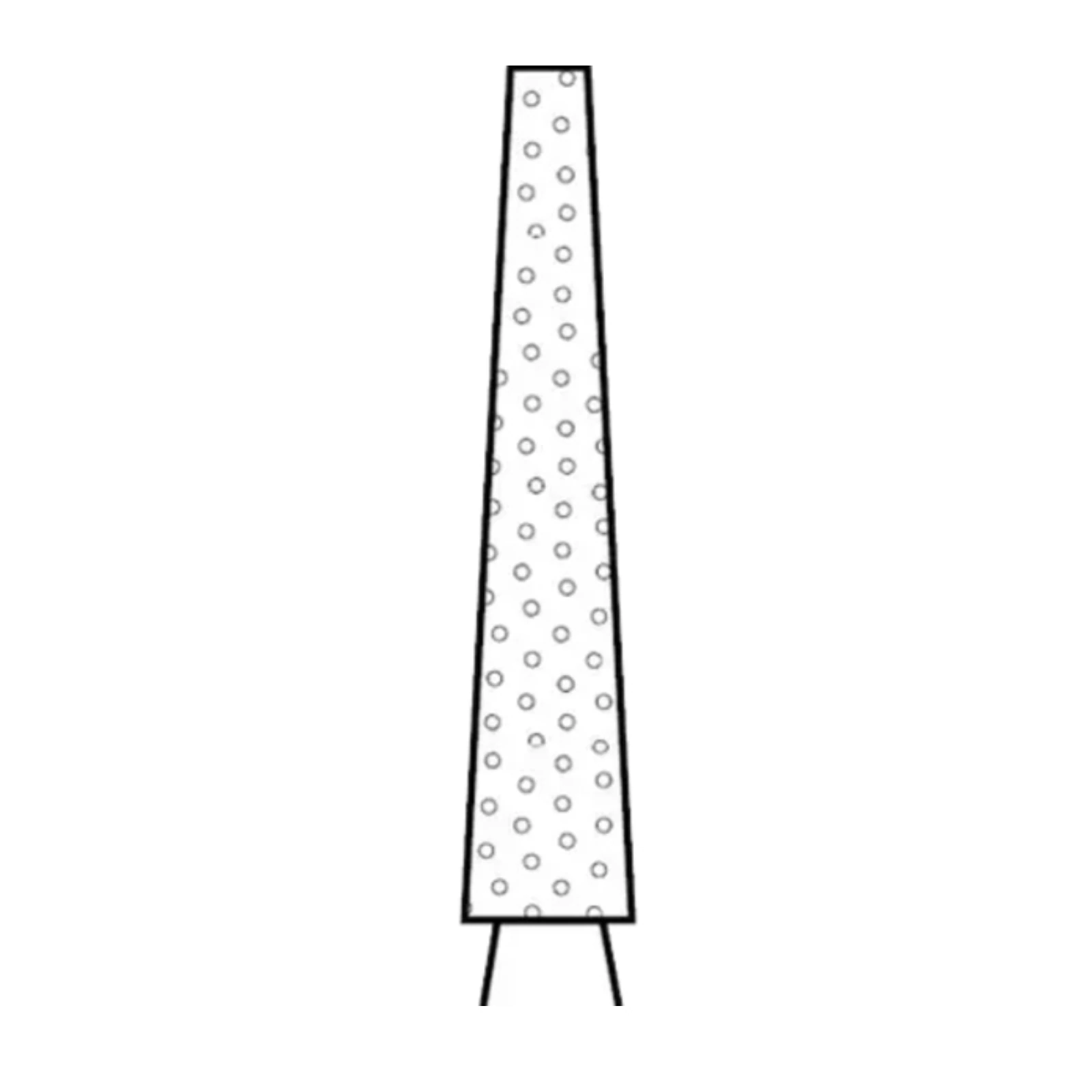 Two Striper Diamond Bur, FG, Flat-End Taper, 701.9, Fine, Red, 1.8 mm Major/0.9 mm Minor Diameter, 9.0 mm Length, 5/Pk, 2015371 thumbnail 3