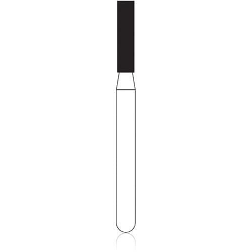 NTI Diamond Bur, FG, Flat End Cylinder, #836, 1.4 mm Diameter, 6.0 mm Length, Super Coarse, Black Ring, 5/Pk, SC836-014 thumbnail 7