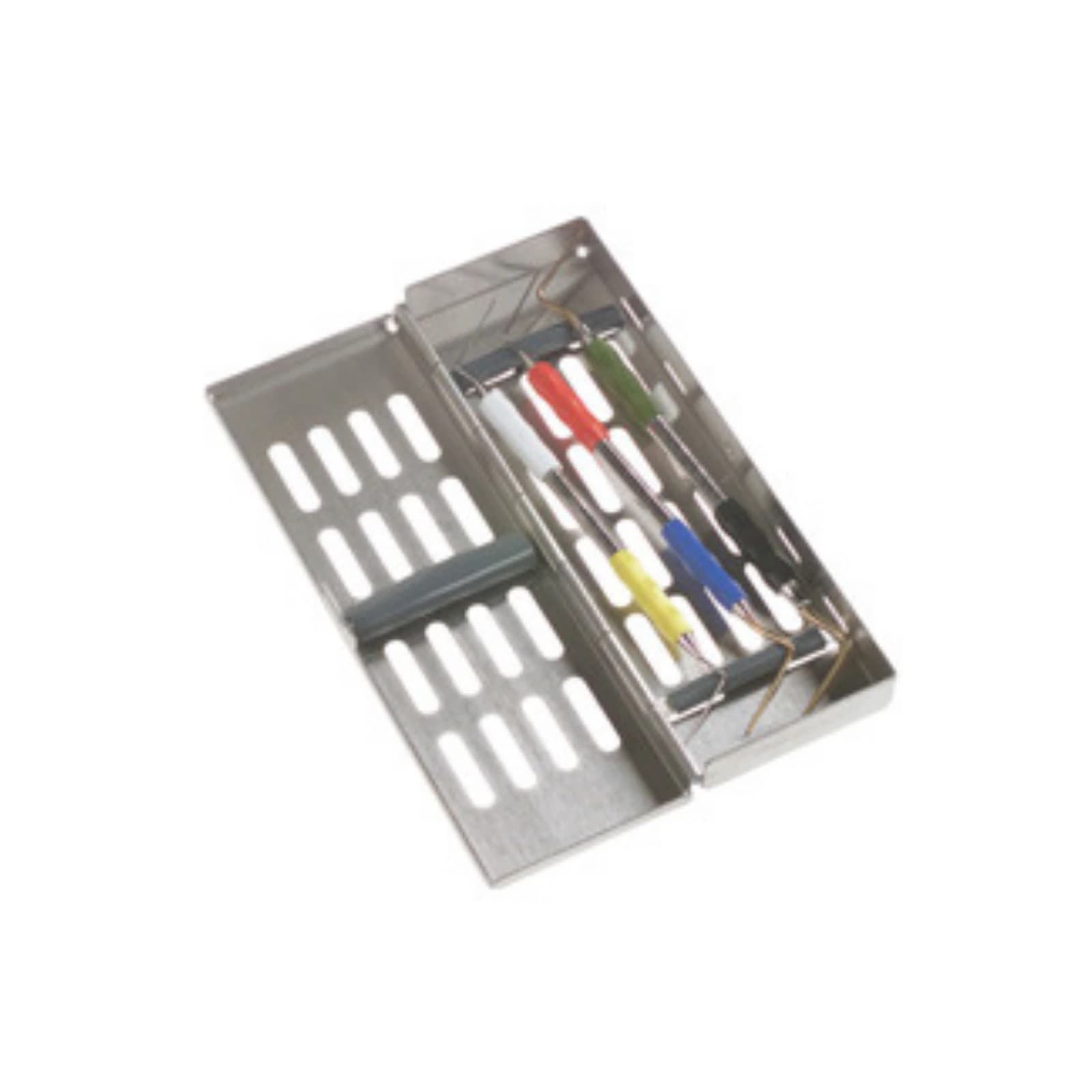 Miltex Slimline Instrument Cassette, 7 Instruments, 8" x 2-5/8" x 11/16", Stainless Steel, Autoclavable thumbnail 3