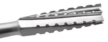 SS White FG #557 Carbide Bur, Straight Flat End Cross Cut Fissure, Friction Grip Short Shank, 1.0 mm Diameter, 3.8 mm Length, 100/Pk thumbnail 3