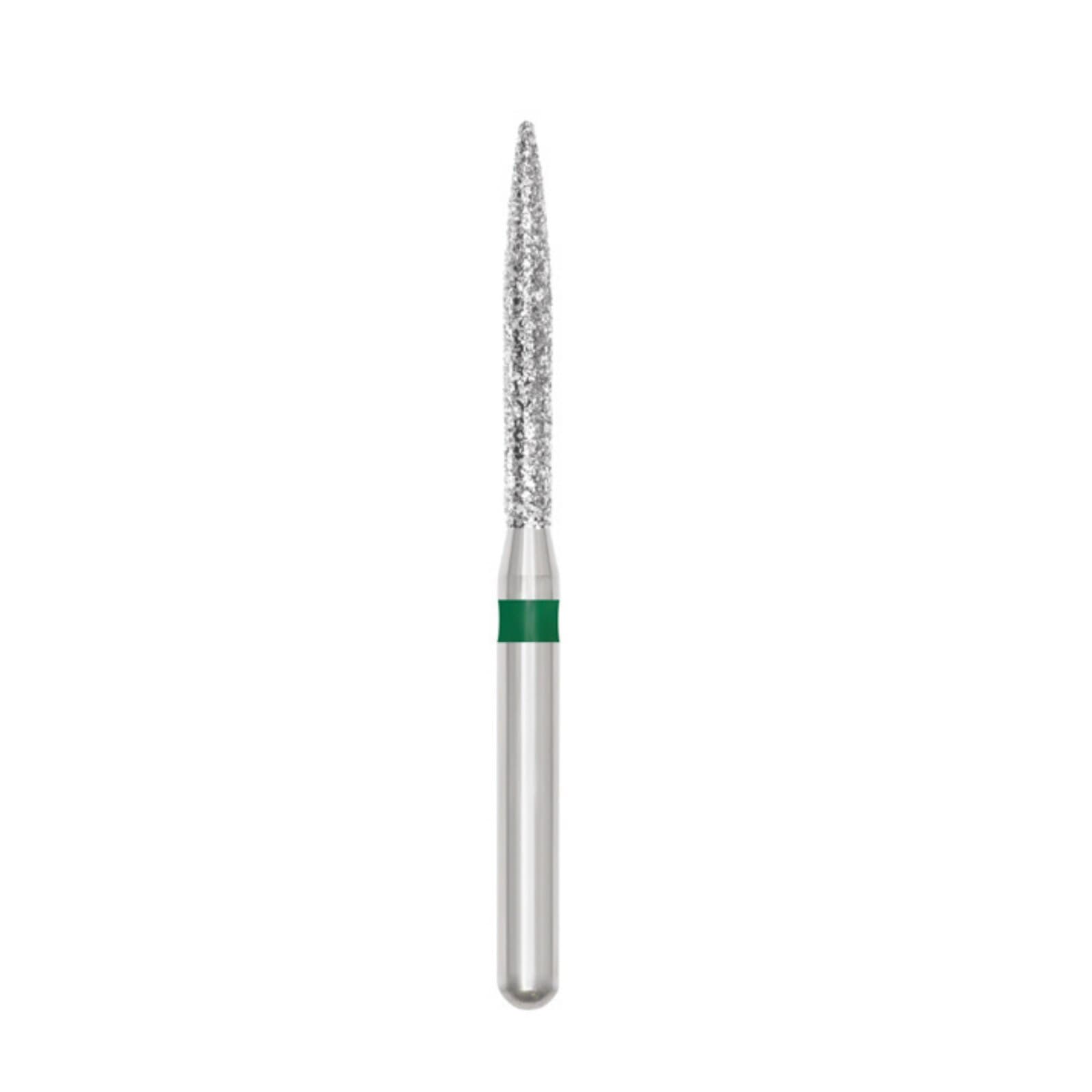 Midwest® Multi-Use Diamond Bur FG, Coarse, Flame, #863/012, 1.2 mm Diameter, 10.0 mm Length, Friction Grip, 5/Pkg, 471518 thumbnail 2