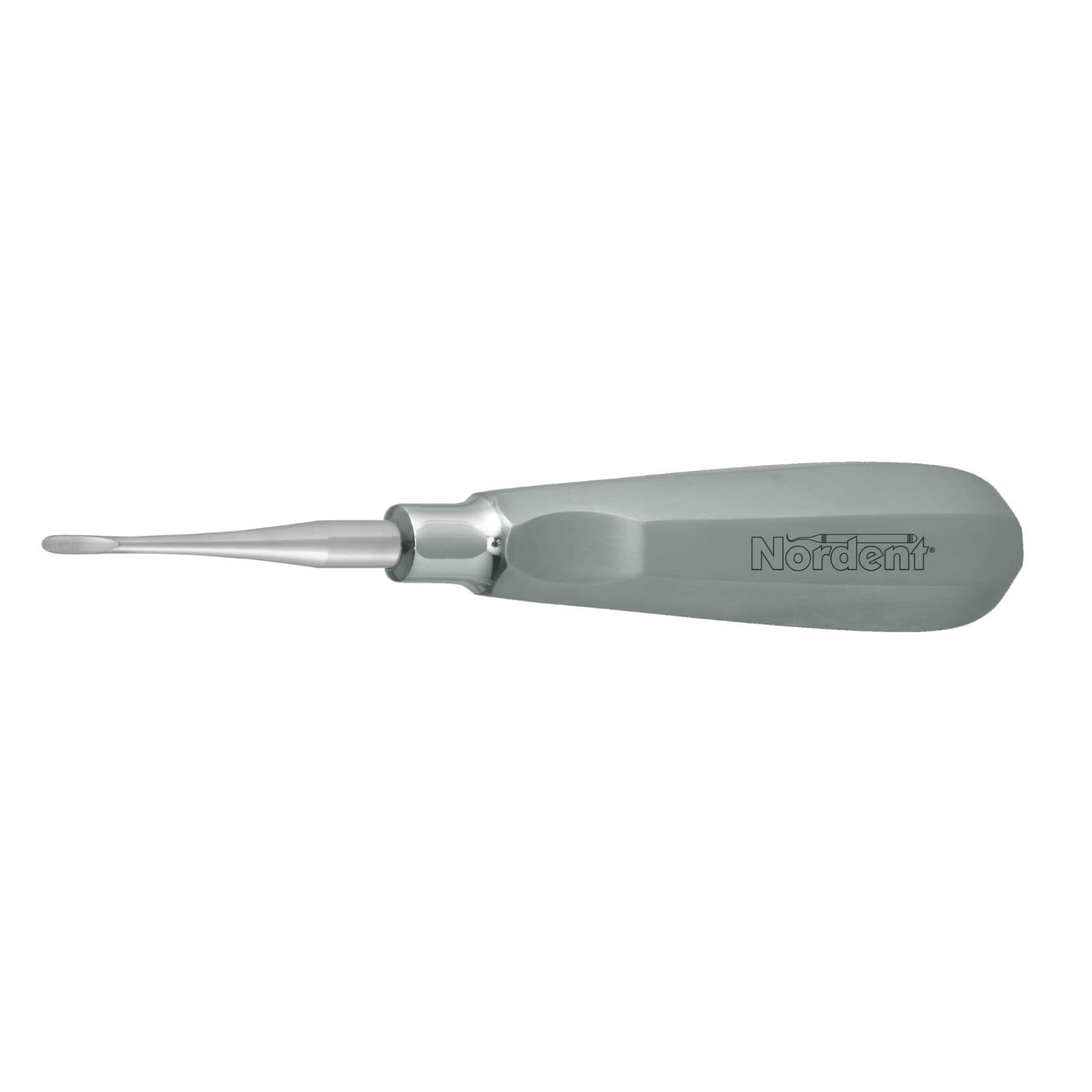 Nordent Apexo #301 Surgical Elevator, Straight, 2.5 mm Blade, Single End, Stainless Steel, 1/Pkg thumbnail 2