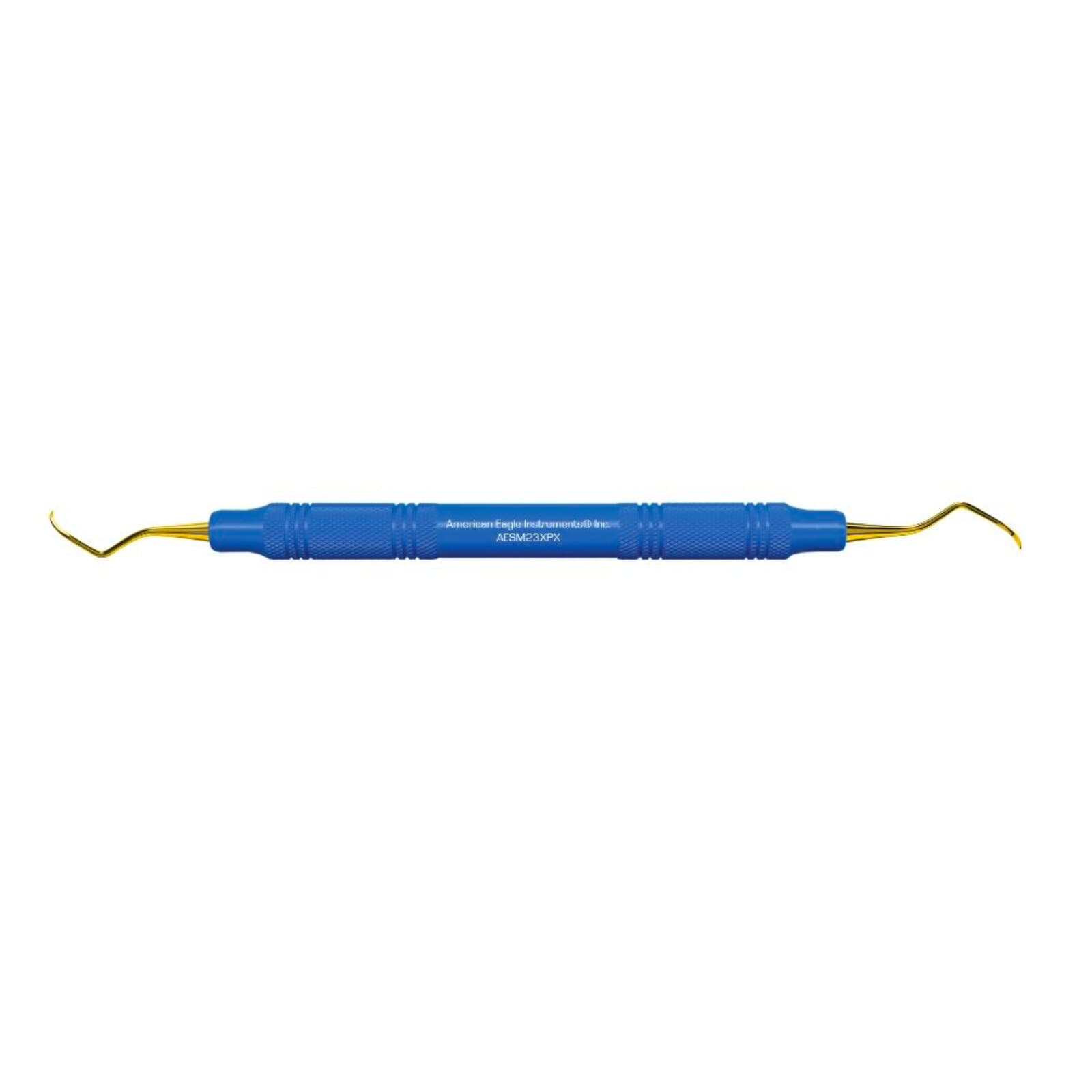 American Eagle Instruments XP Sickle Scaler, #M23, Double-Ended, Posterior, EagleLite Resin, 3/8", Blue, 1/Pk, AESM23XPX thumbnail 9