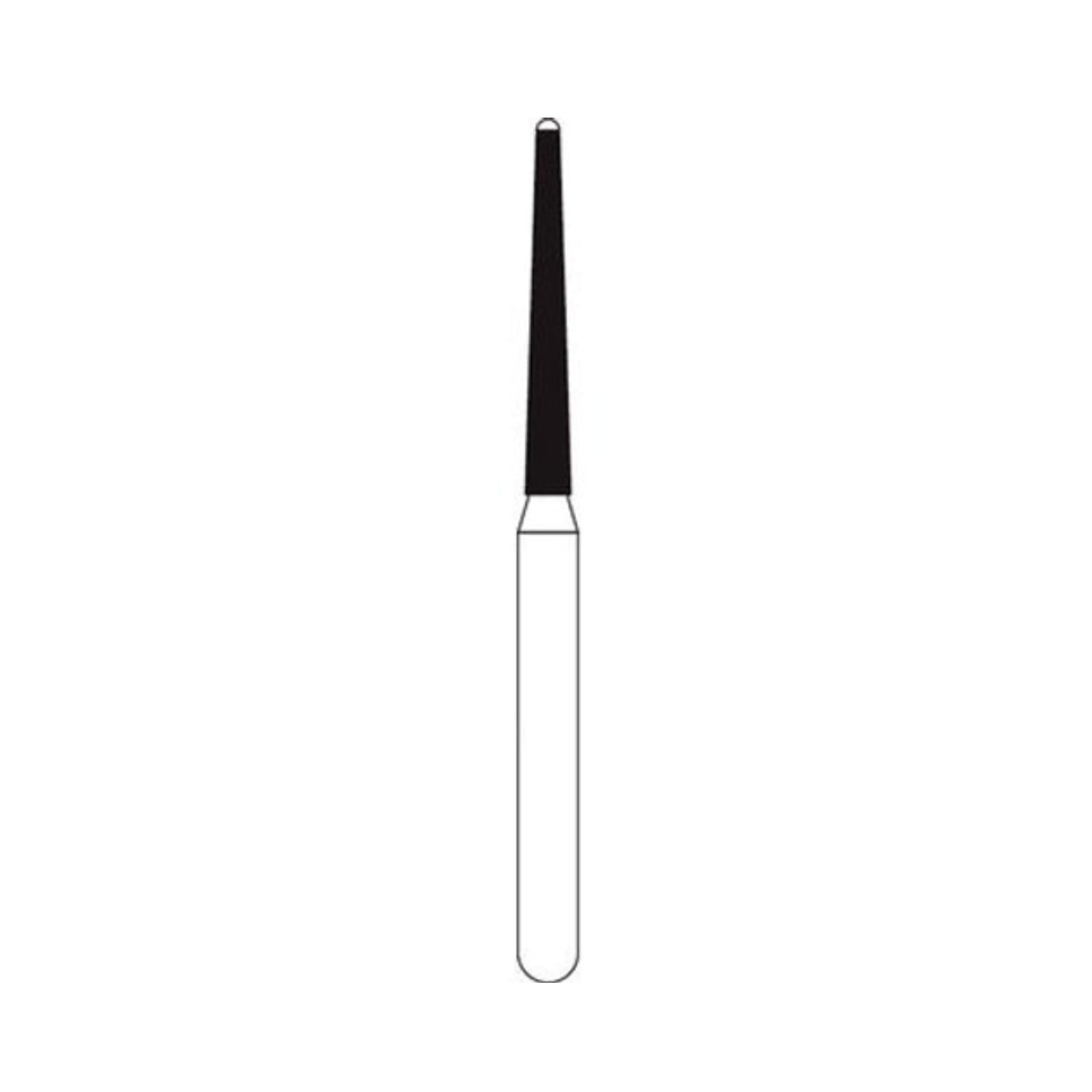 NTI Diamond Bur FG Coarse Safe End Taper #C857-012, 1.2 mm Diameter, 10.0 mm Length, 5/Pack thumbnail 2