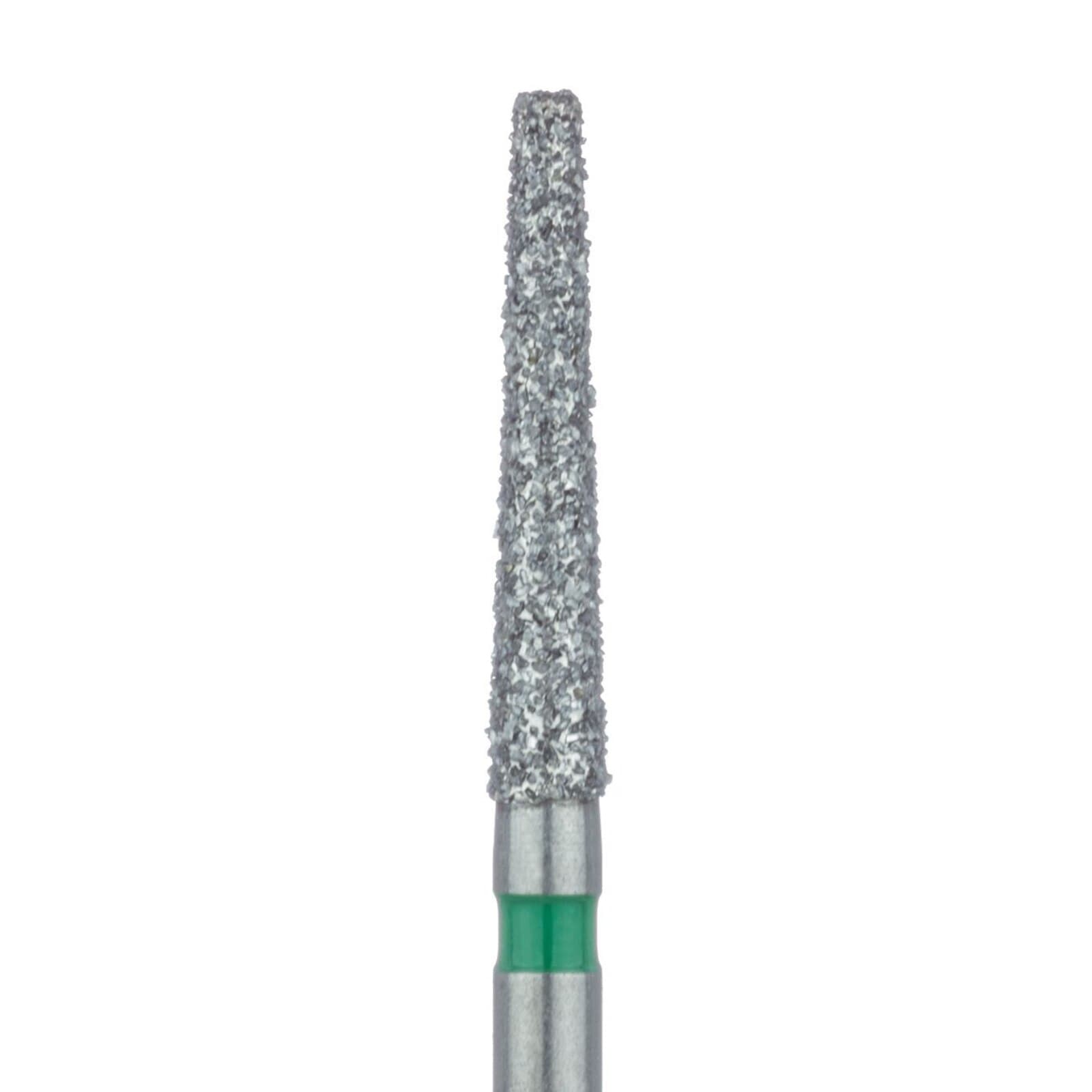 Meisinger 848G-018-FG Diamond Bur, FG, Coarse, Green, Flat End Taper, 1.8 mm Head Diameter, 10.0 mm Head Length, 5/Pkg thumbnail 3