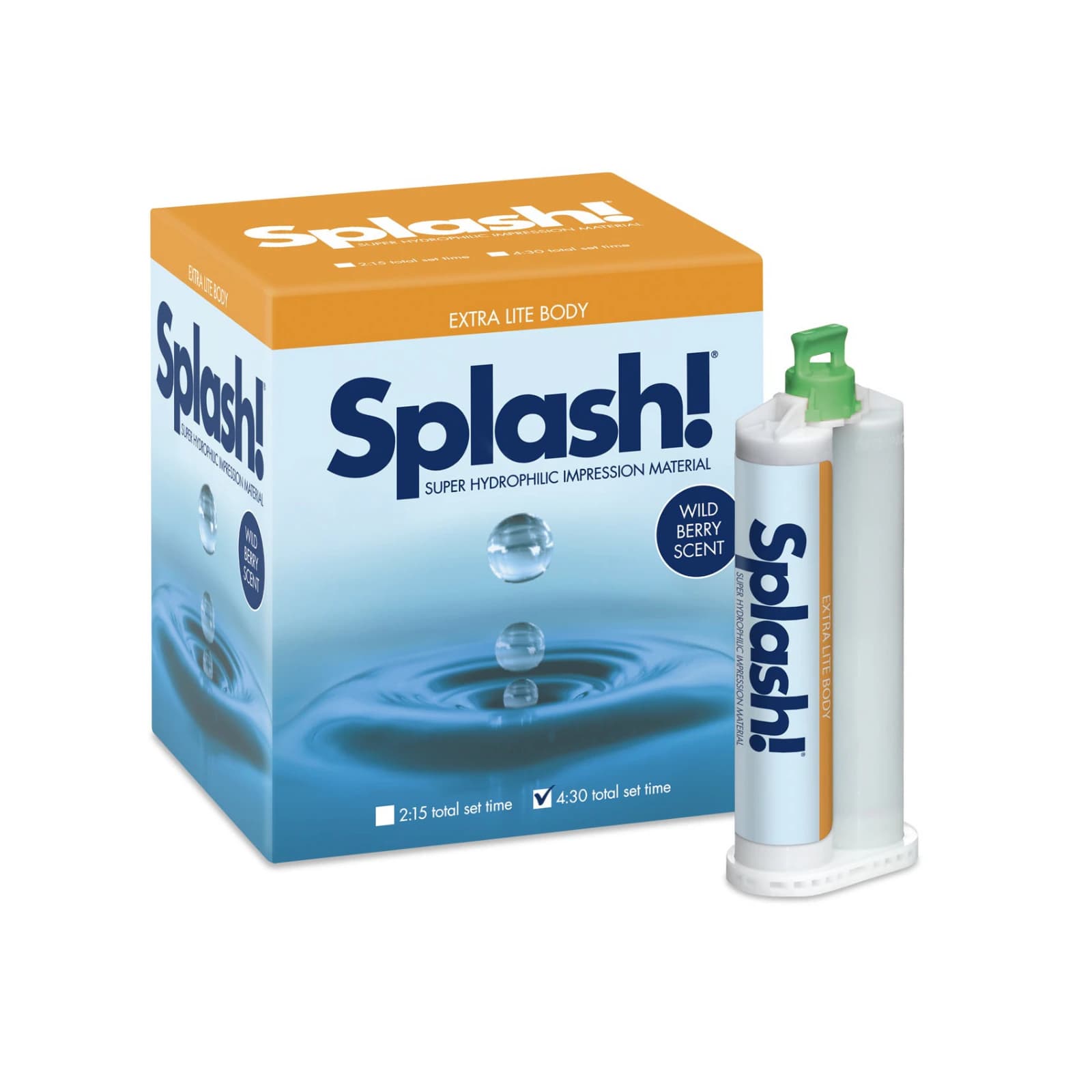 Splash! Extra Lite Body VPS Impression Material Bulk Kit, Regular Set, 48mL Cartridges, Wild Berry, 8/Pk, SPD1587 thumbnail 2