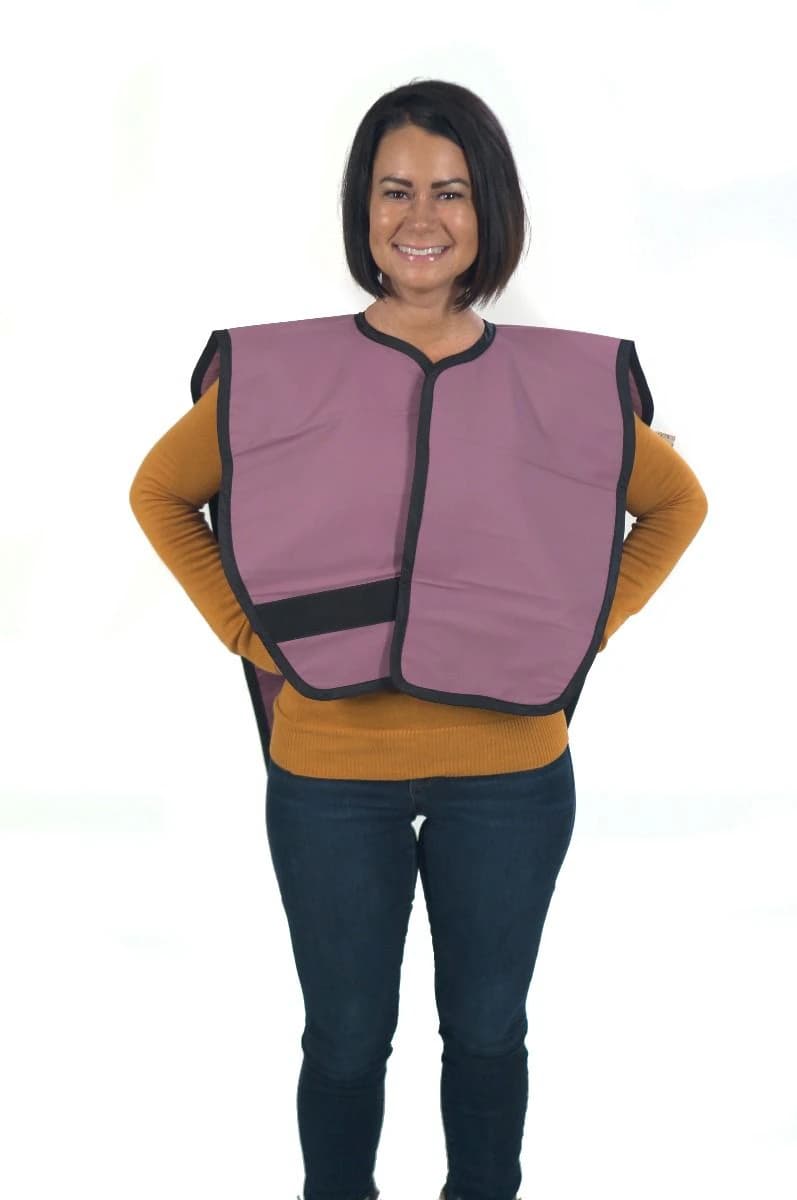 Visionary Lead X-Ray Panoramic Adult Poncho Apron, Blue, 0.3mm Lead, 1/Pk, XAP-BL thumbnail 3
