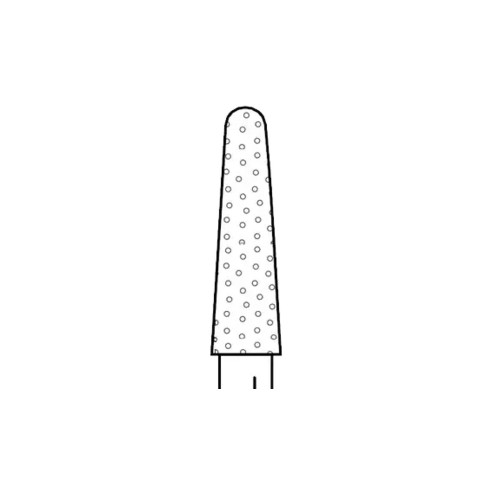 Two Striper® Diamond Bur FG, Fine, Round-End Taper #785.7, 2.4 mm Major/1.5 mm Minor Diameter, 7.0 mm Length, 5/Pkg, 2015499 thumbnail 2