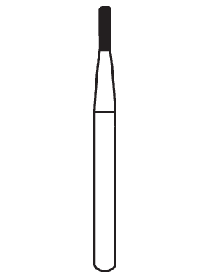 Alpen® Carbide Bur FGSS Straight Fissure Amalgam Prep, #245, 0.8 mm, 10/Pk, R300245 thumbnail 2