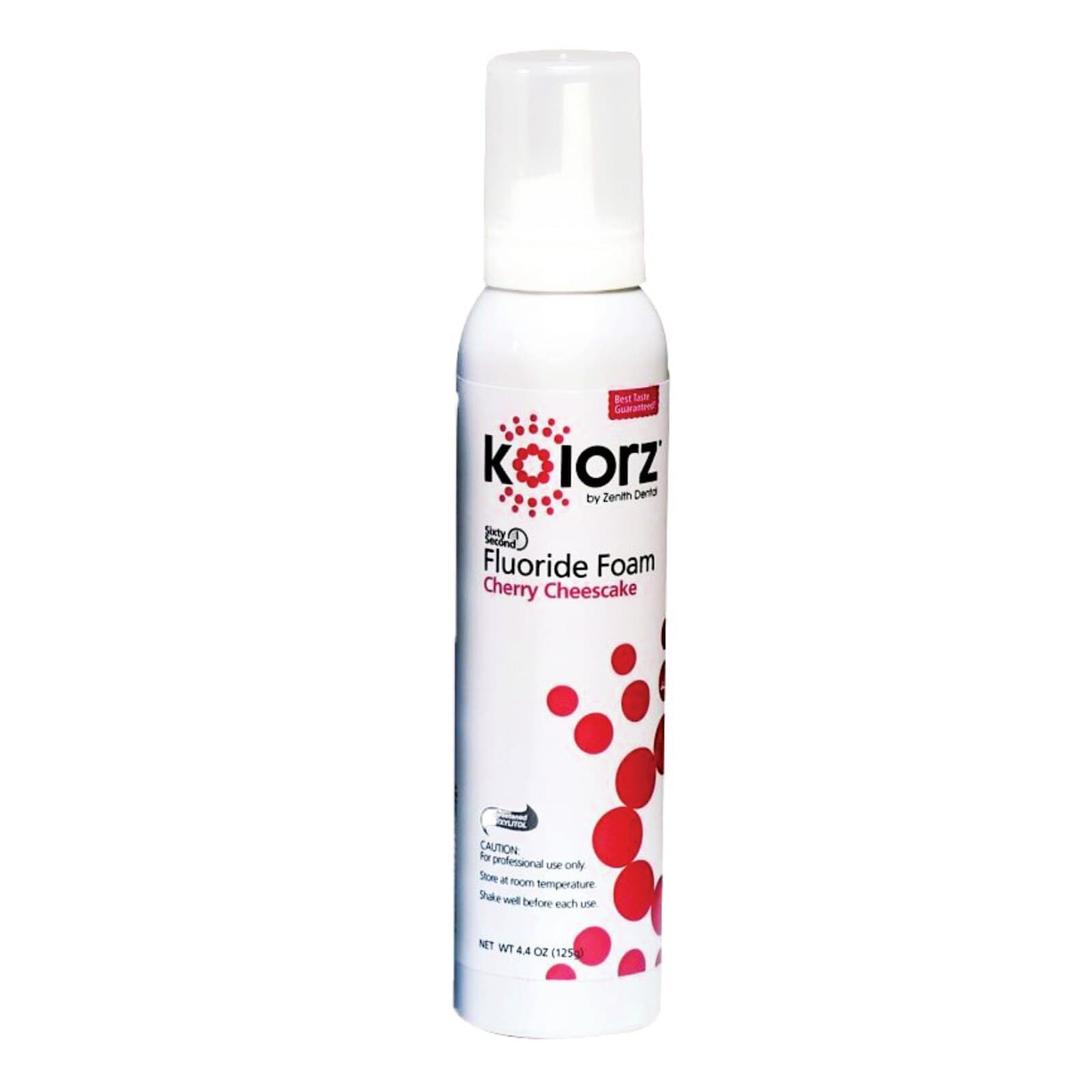 Kolorz Sixty-Second Fluoride Foam, Cherry Cheesecake, 1.23% APF, 4.4 oz Can, 766202 thumbnail 3