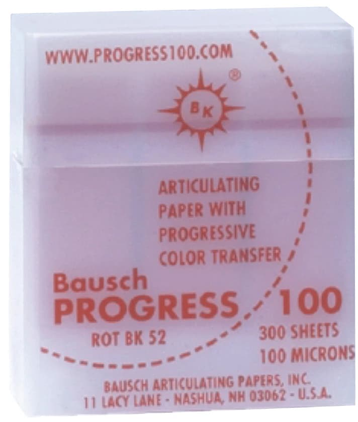 Bausch Progress 100 Articulating Paper, 100 Micron, Blue, Plastic Dispenser, 300 Strips, BK-51 thumbnail 6