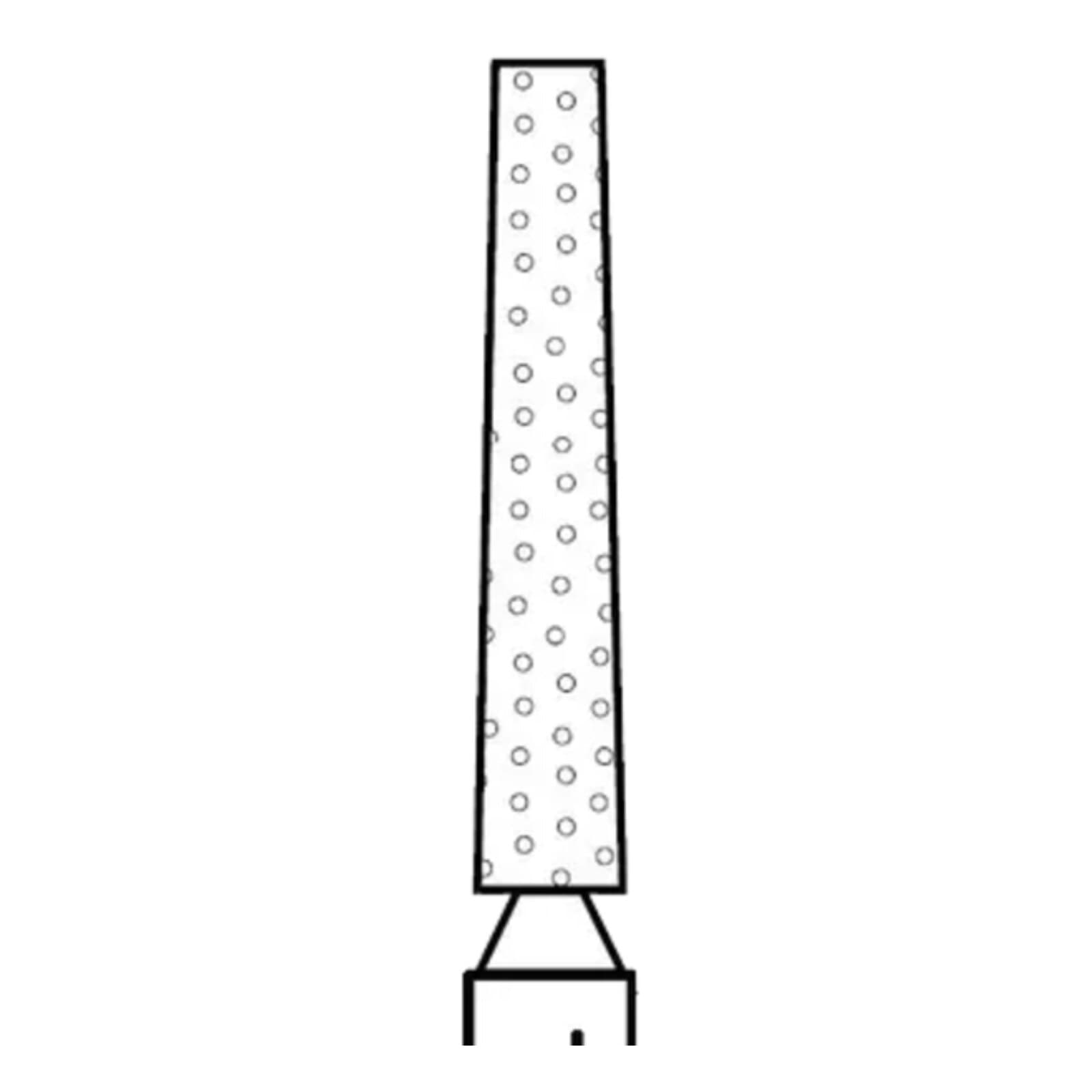 Two Striper Diamond Bur, FG, Flat-End Taper, 722.8, Coarse, Green, 1.5 mm Major/1.0 mm Minor Diameter, 8.0 mm Length, 5/Pk, 2015358 thumbnail 3